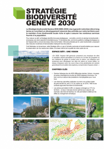 Stratégie Biodiversité Genève 2013 - Poster 